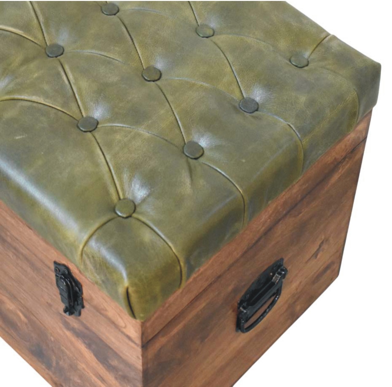 Roasted Almond Storage Trunk Bench - Image 8