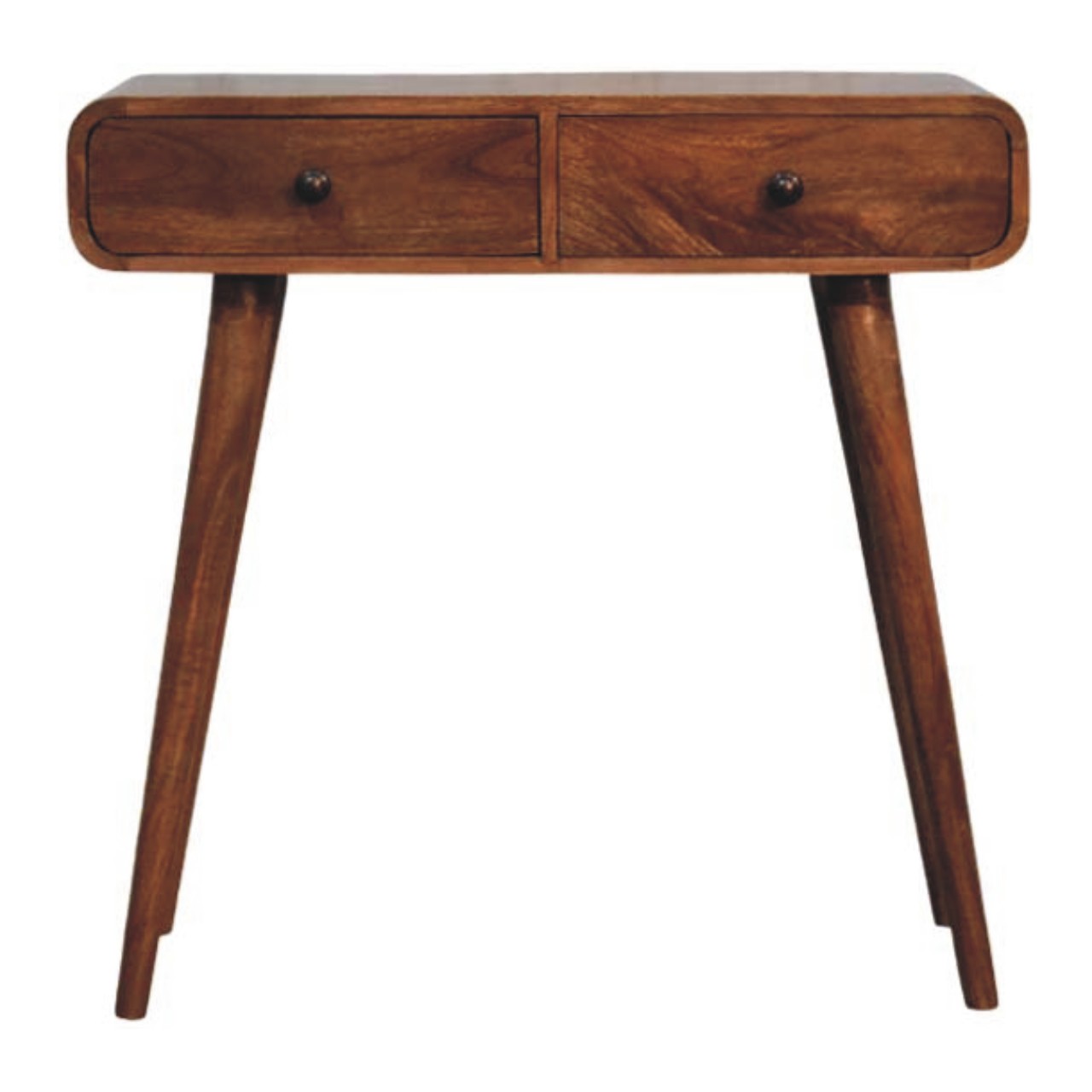 Curved Two Drawer Console Table - Image 2