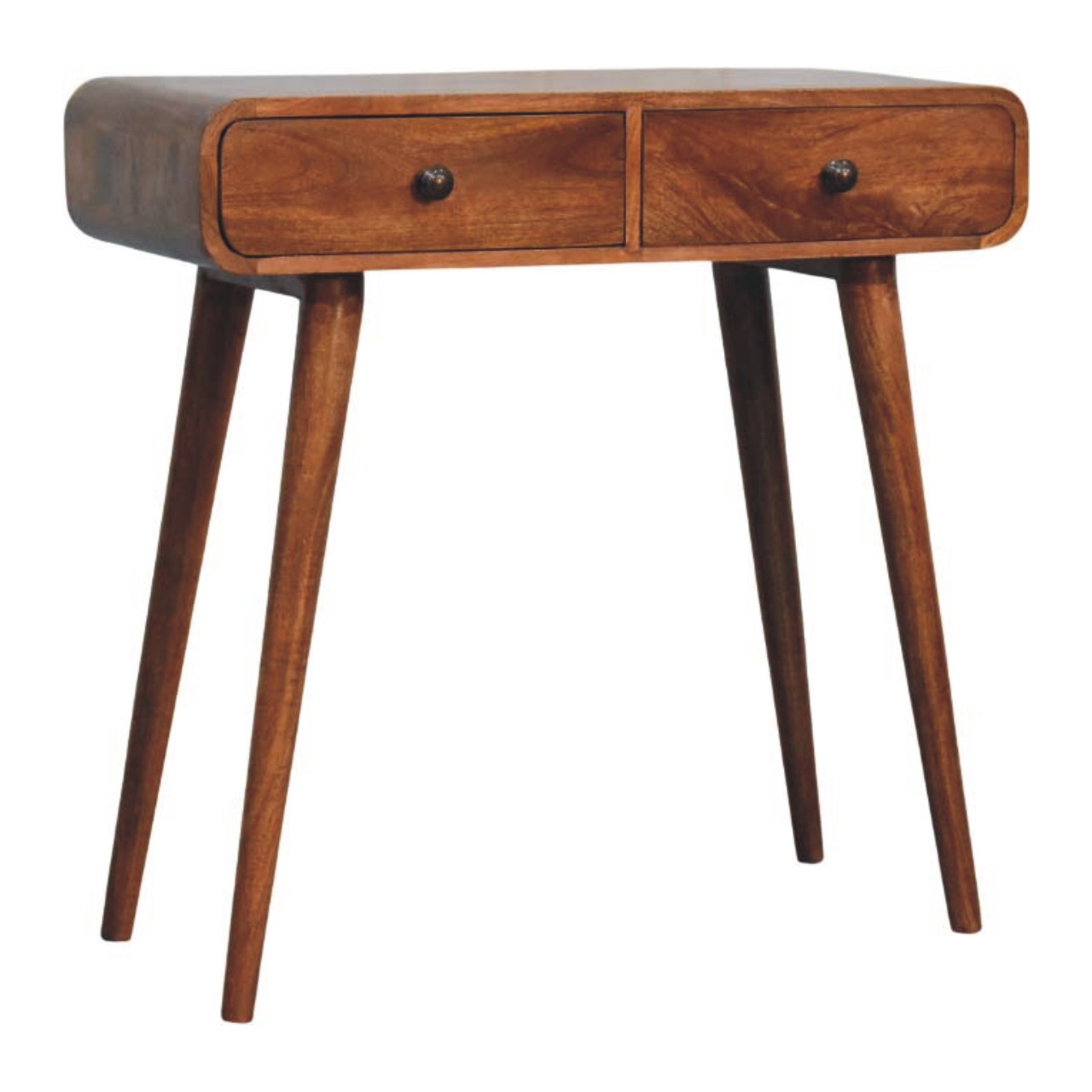 Curved Two Drawer Console Table - Image 3
