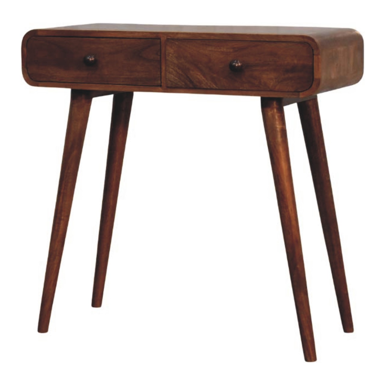 Curved Two Drawer Console Table - Image 4