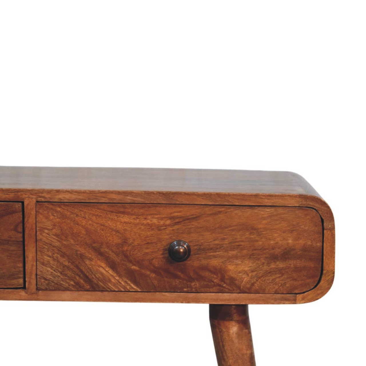 Curved Two Drawer Console Table - Image 5