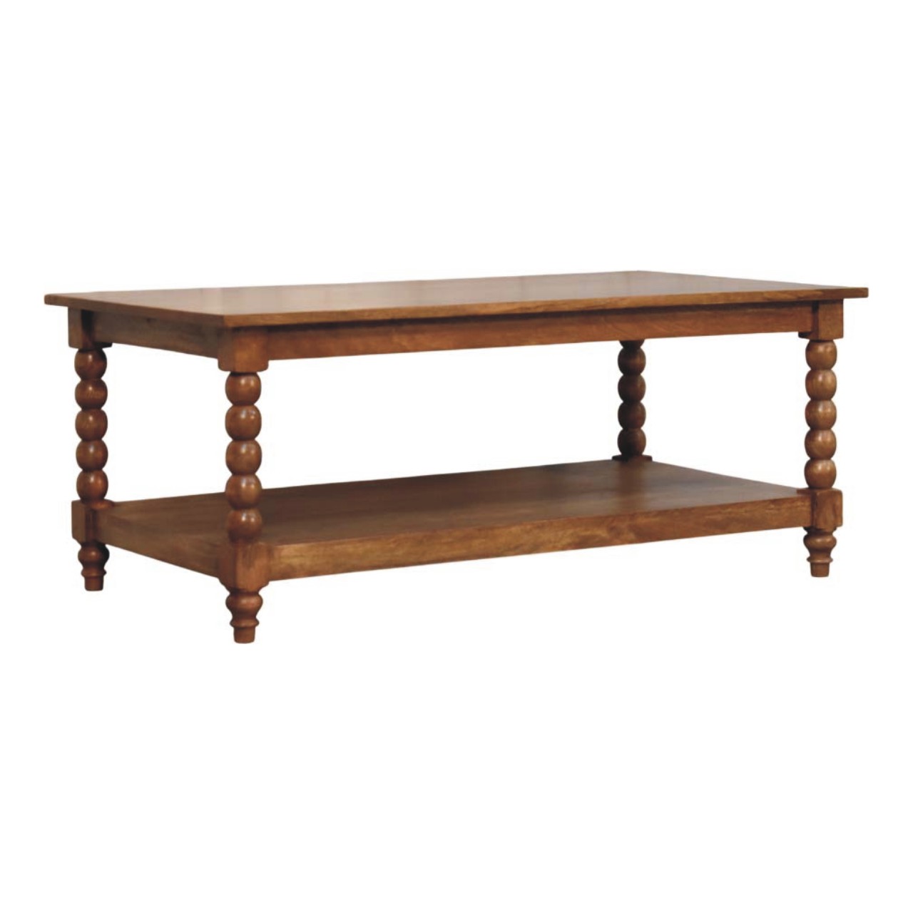 Spindle Coffee Table with Open Shelf - Image 2