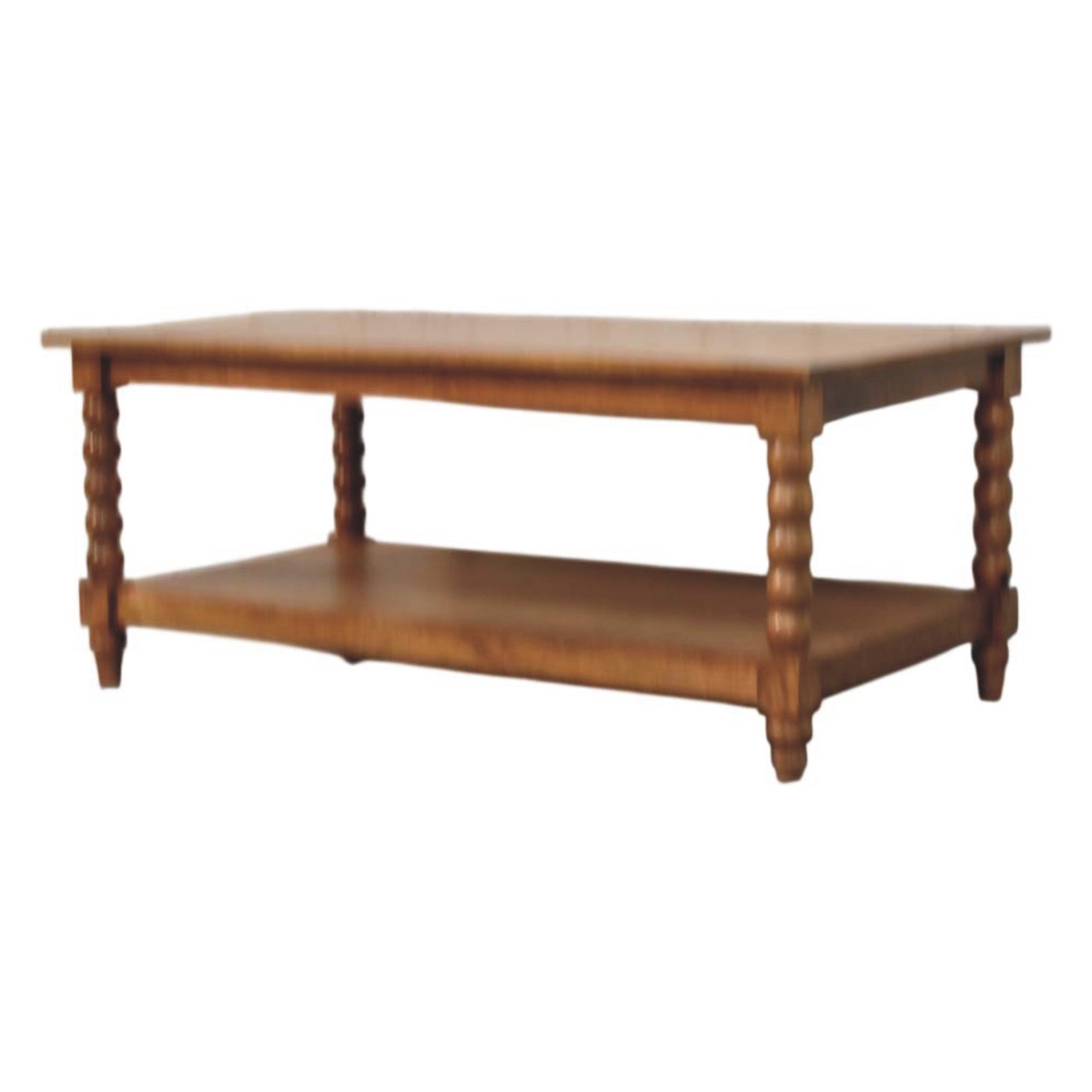 Spindle Coffee Table with Open Shelf - Image 3