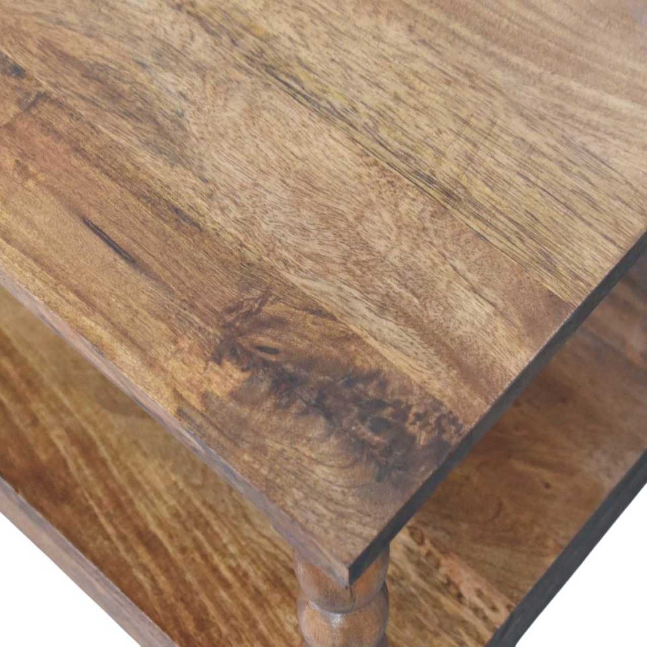 Spindle Coffee Table with Open Shelf - Image 5