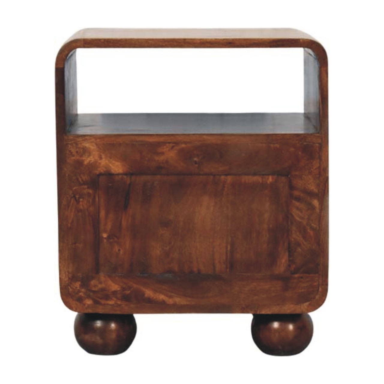 California Walnut Rattan Bedside - Image 9