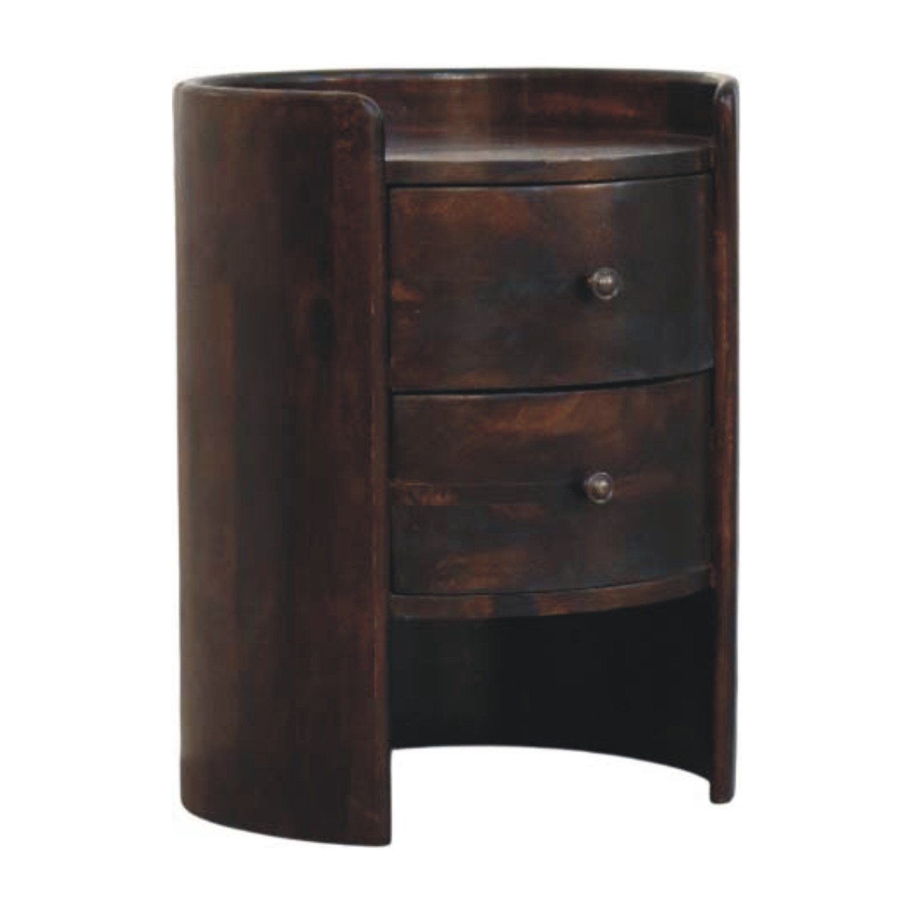 Velvet Mocha Round Side Table - Image 3