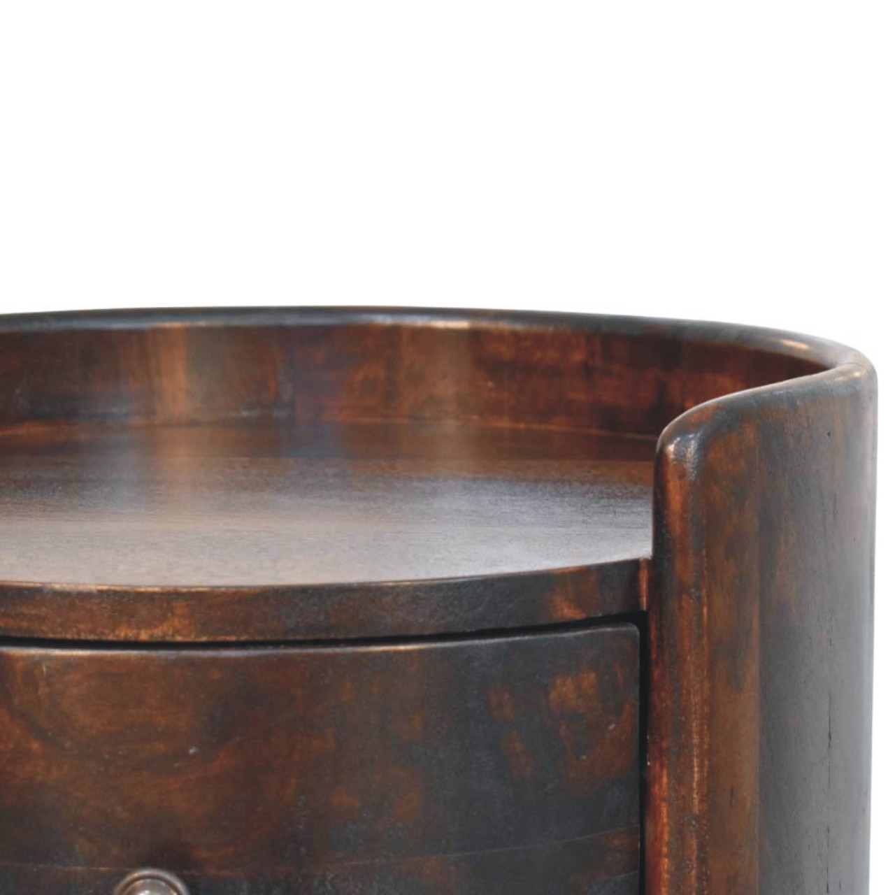 Velvet Mocha Round Side Table - Image 4