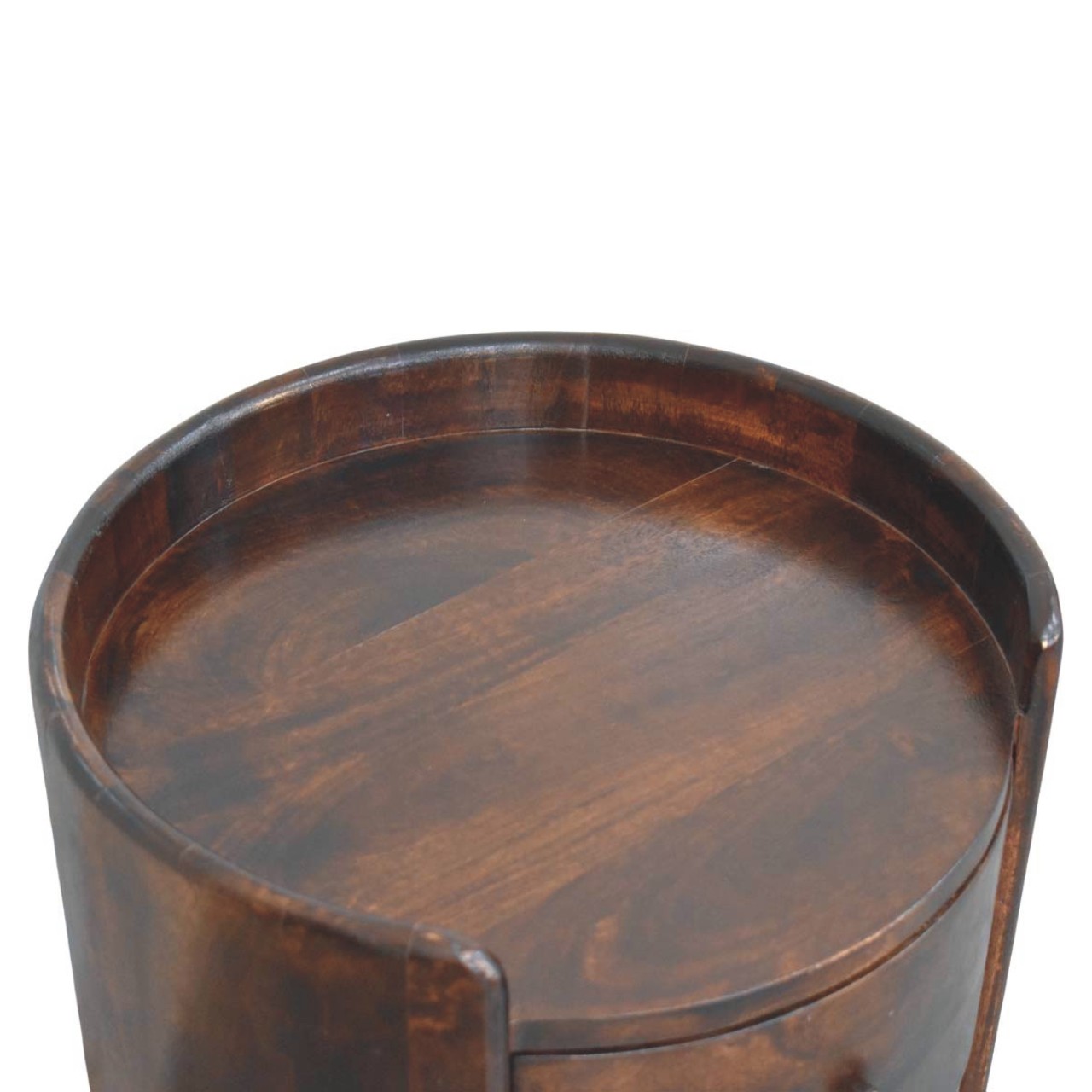 Velvet Mocha Round Side Table - Image 5