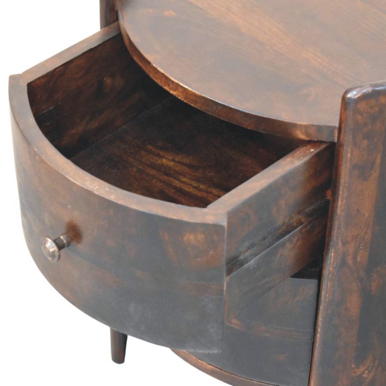 Velvet Mocha Round Side Table - Image 6