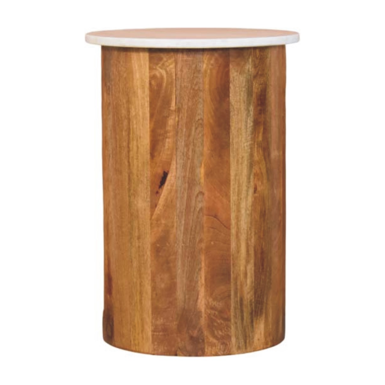 Marble-Top Spindle Side Table - Image 9