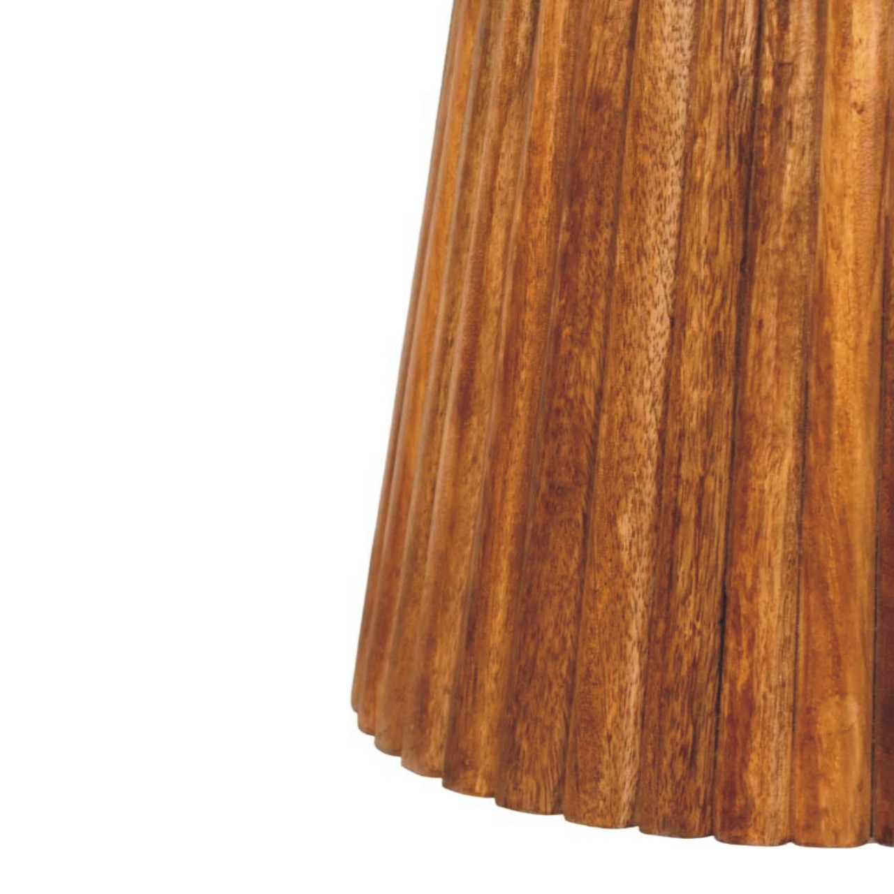 Amber Oak Round Side Table - Image 7
