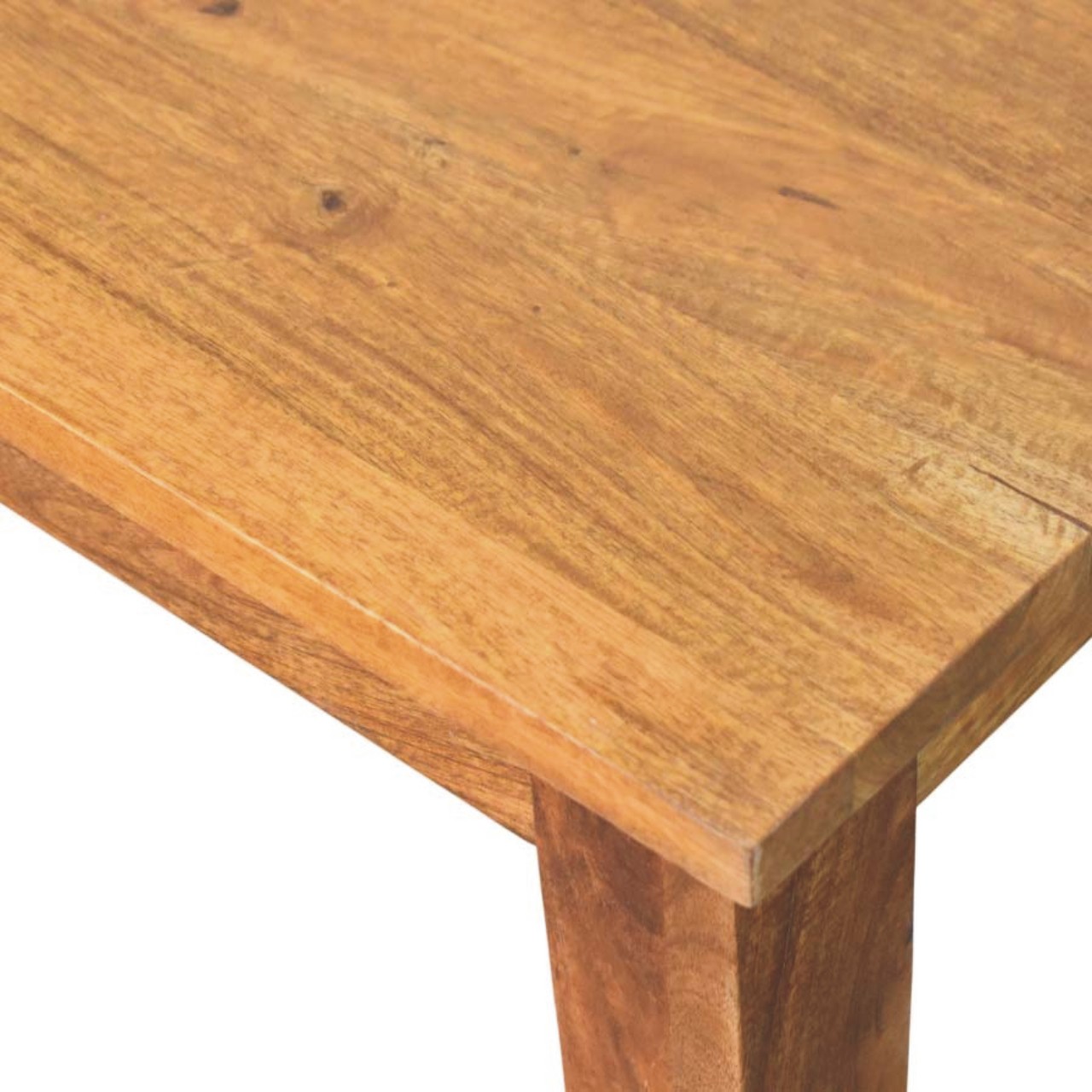 Golden Teak Solid Wood Dining Table - Image 5