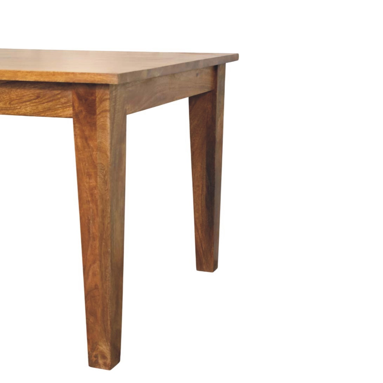 Golden Teak Solid Wood Dining Table - Image 6