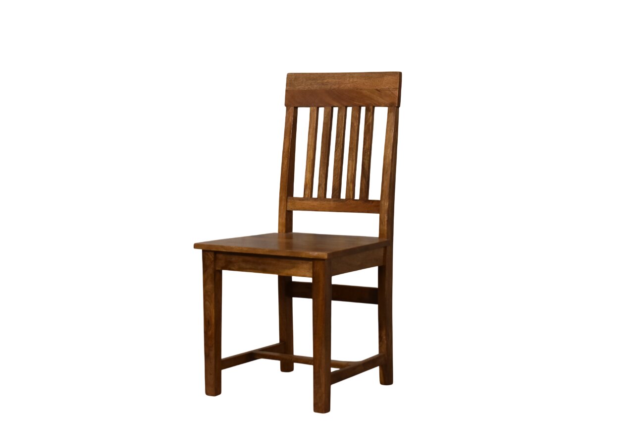 Slatted Back Dining Chair - Image 3