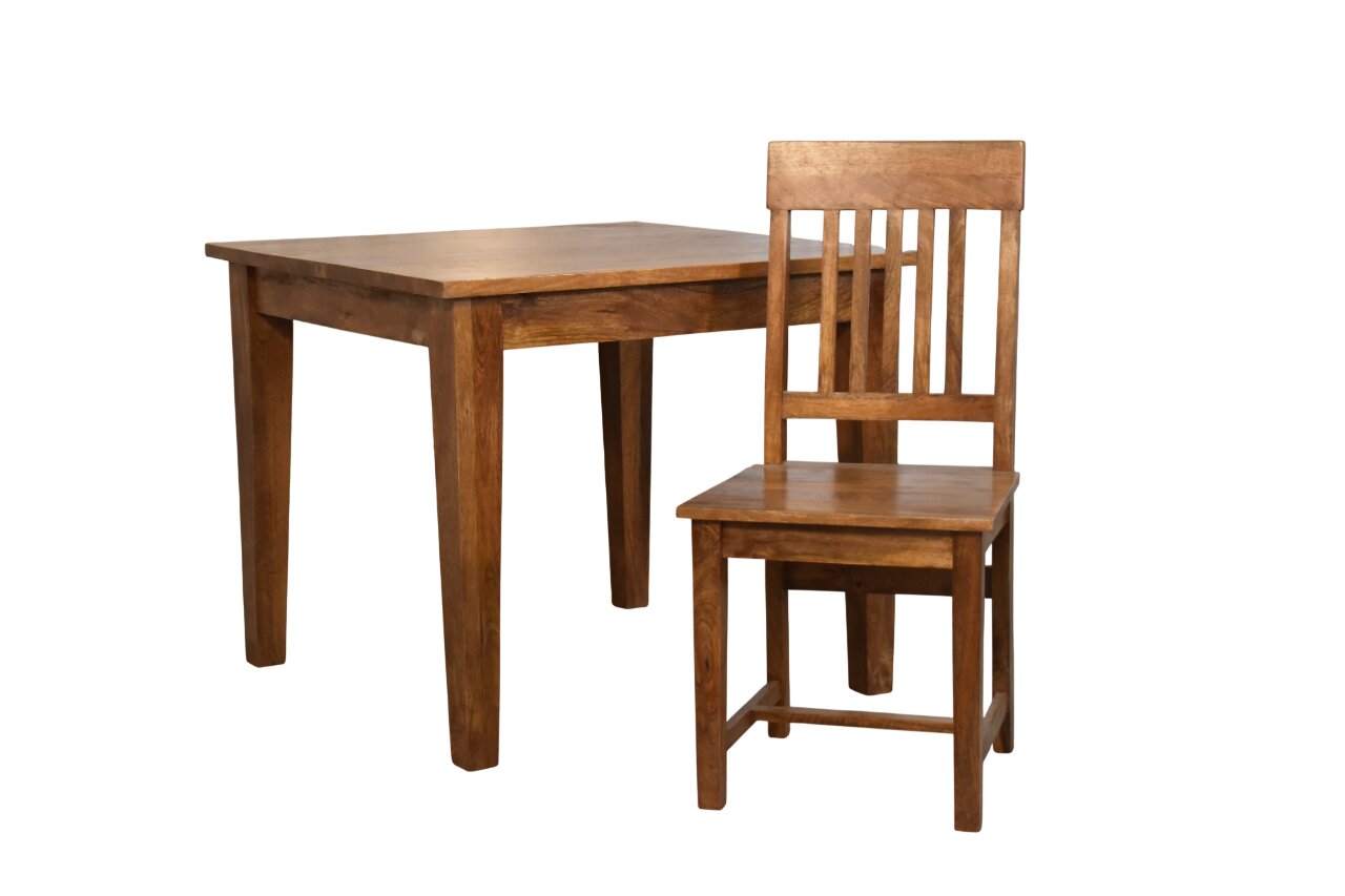 Slatted Back Dining Chair - Image 7