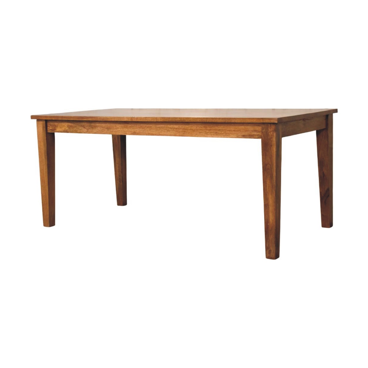 Classic Golden Teak Solid Wood Dining Table - Image 3