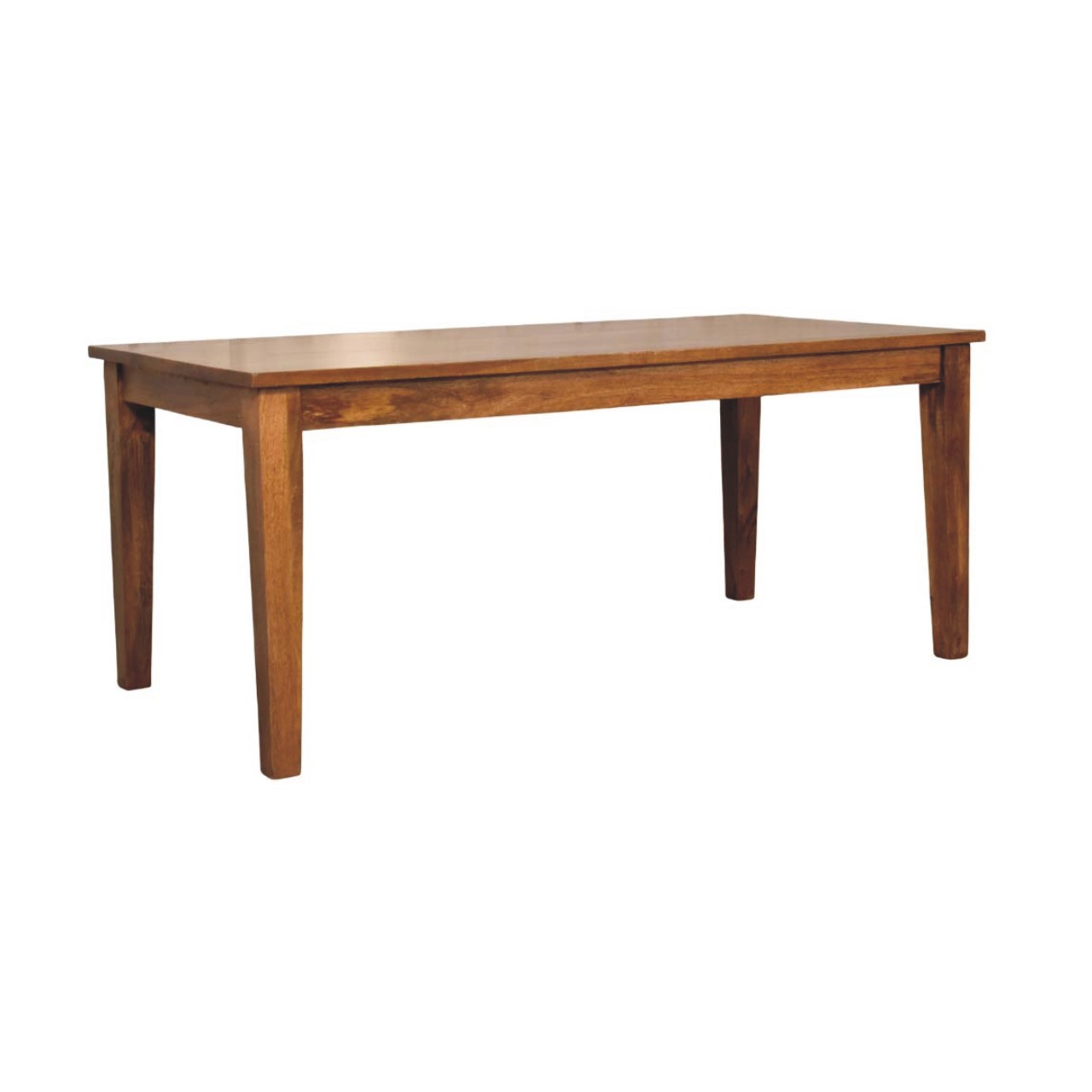 Classic Golden Teak Solid Wood Dining Table - Image 2