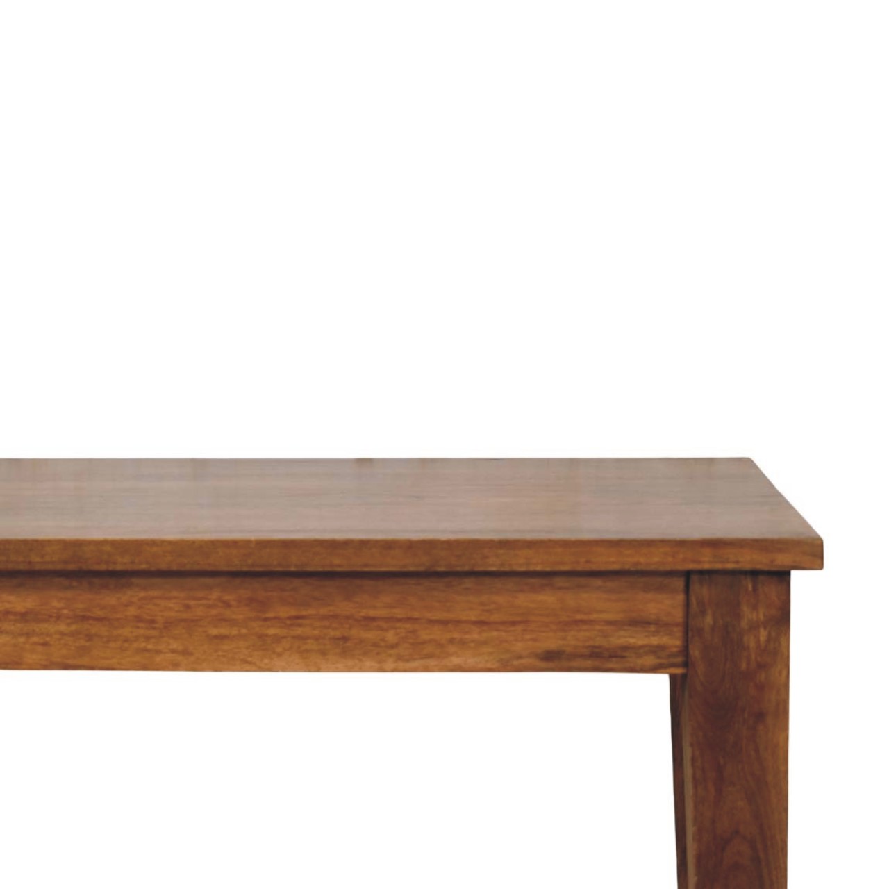 Classic Golden Teak Solid Wood Dining Table - Image 4