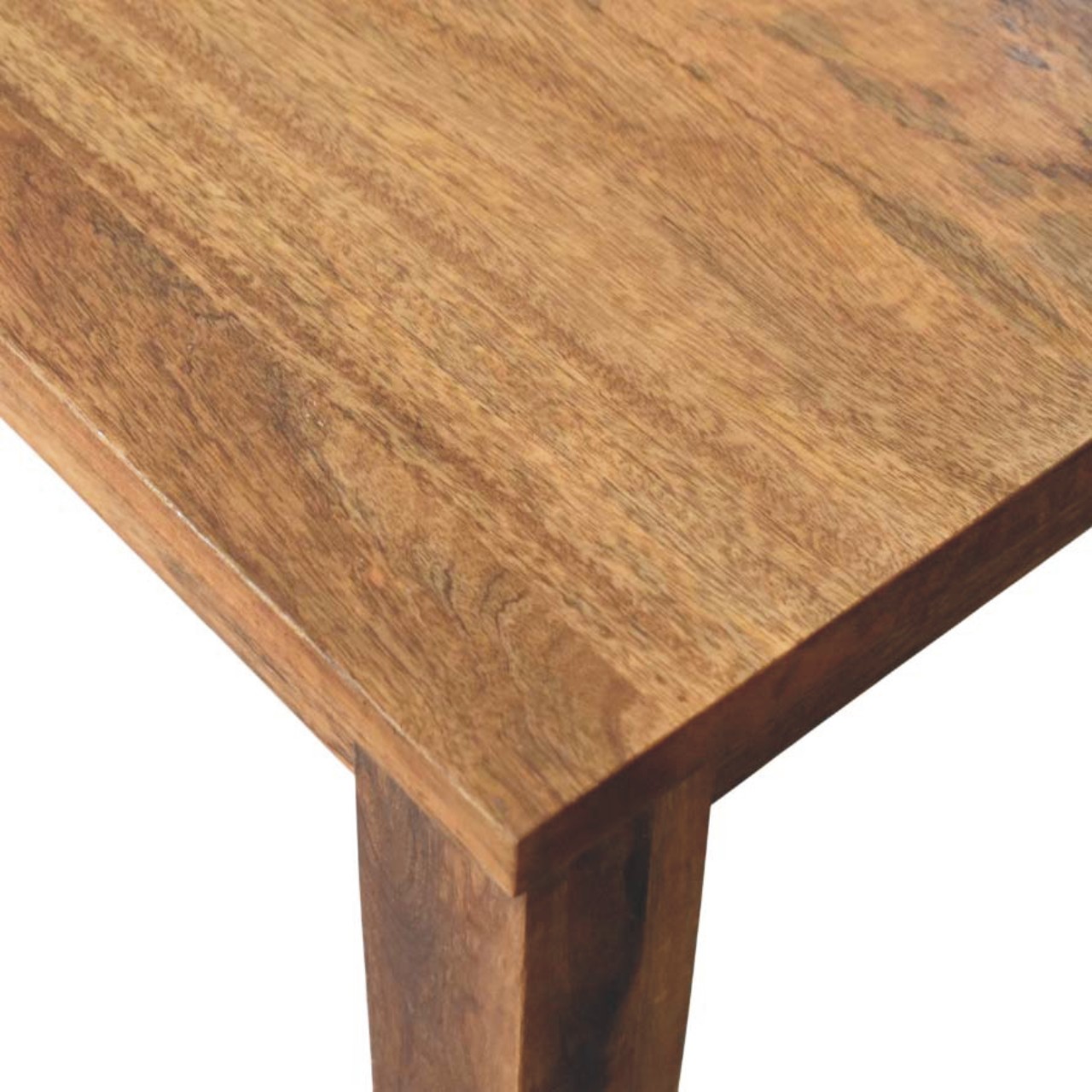 Classic Golden Teak Solid Wood Dining Table - Image 5