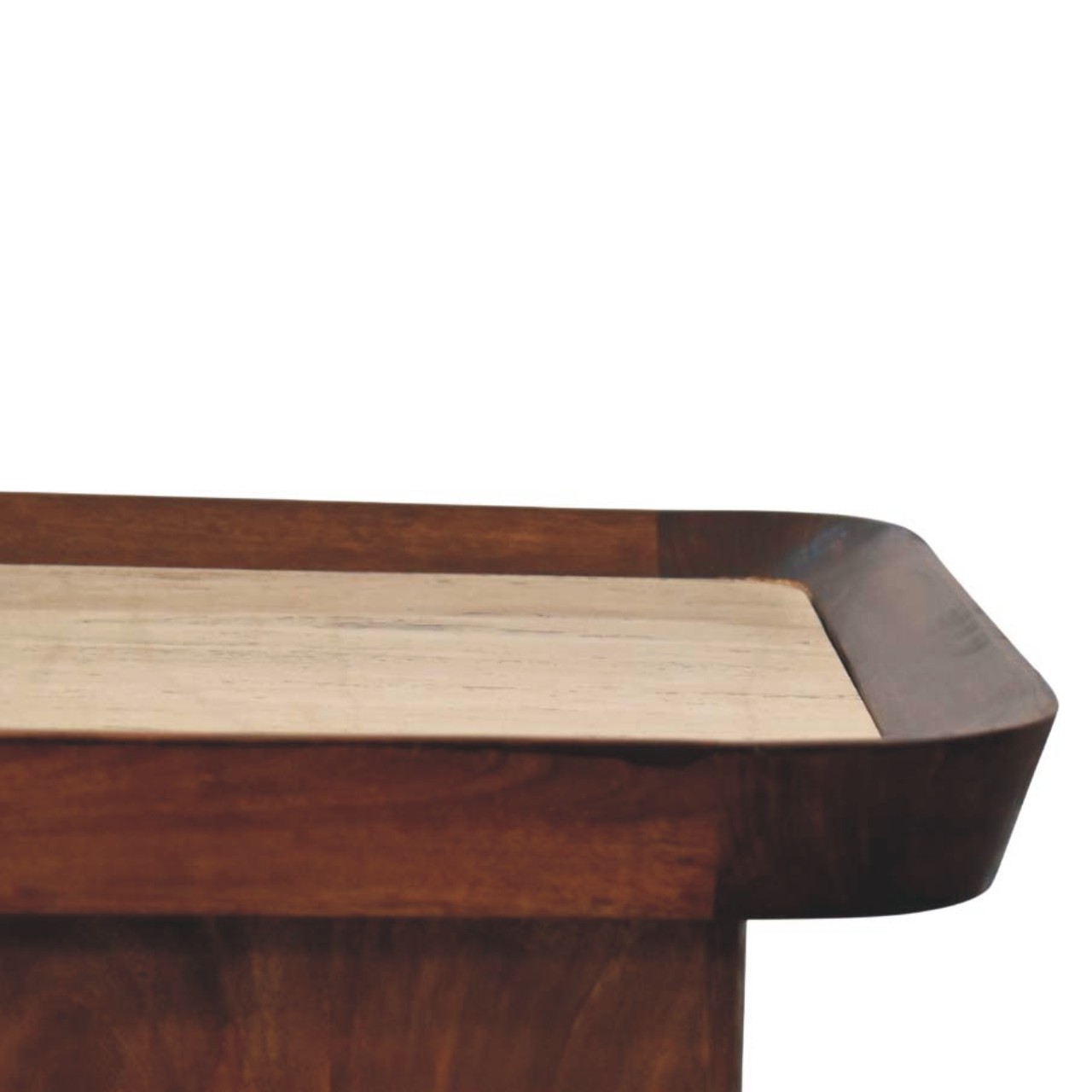 Travertine Top Tray Coffee Table - Image 4