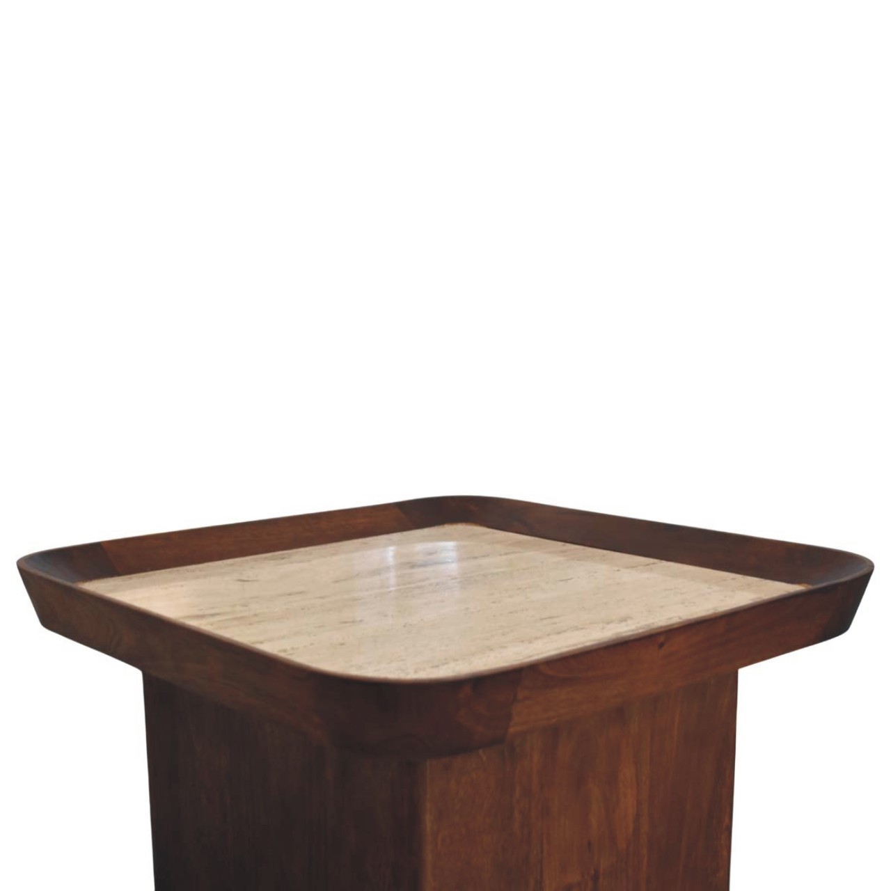 Travertine Top Tray Coffee Table - Image 5