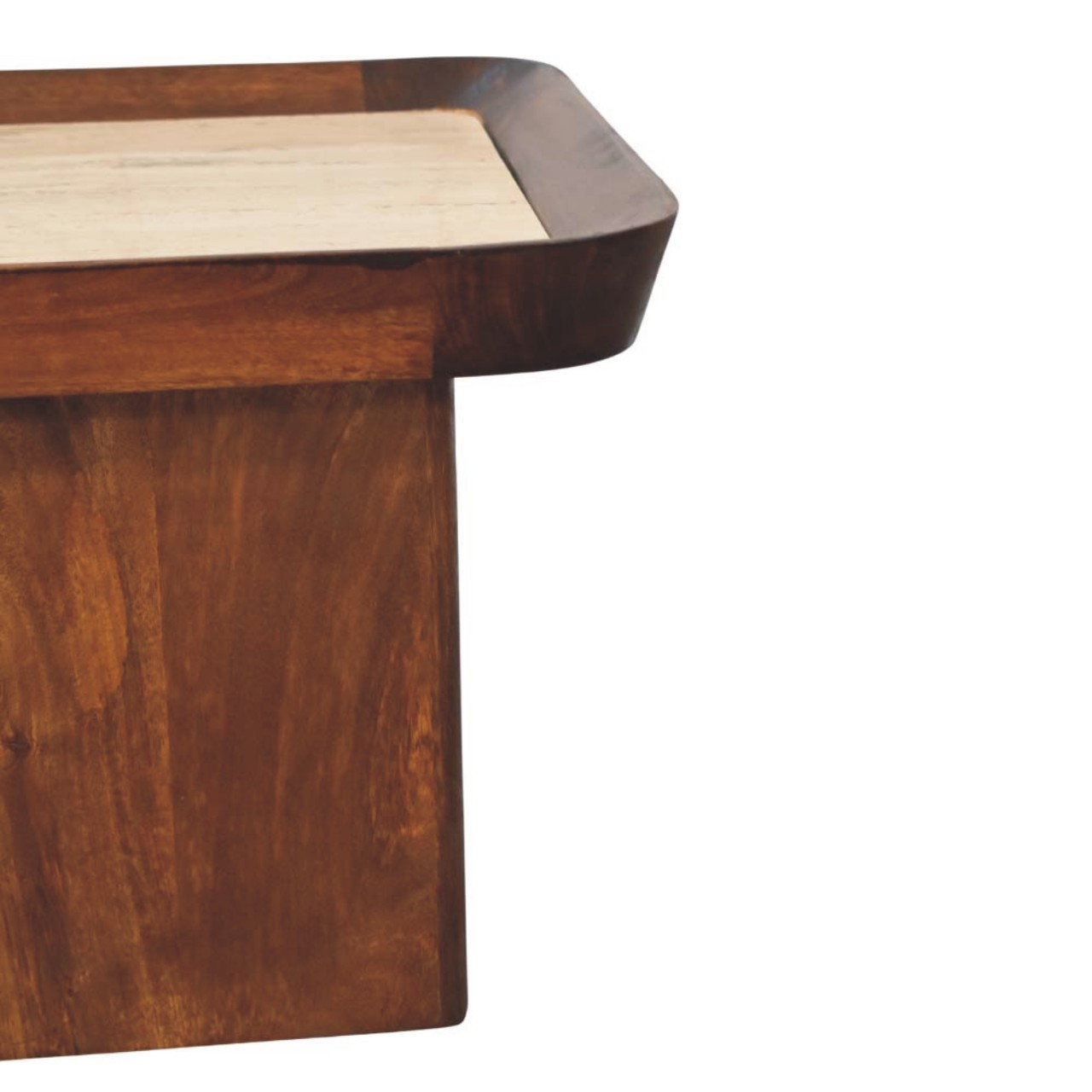 Travertine Top Tray Coffee Table - Image 7