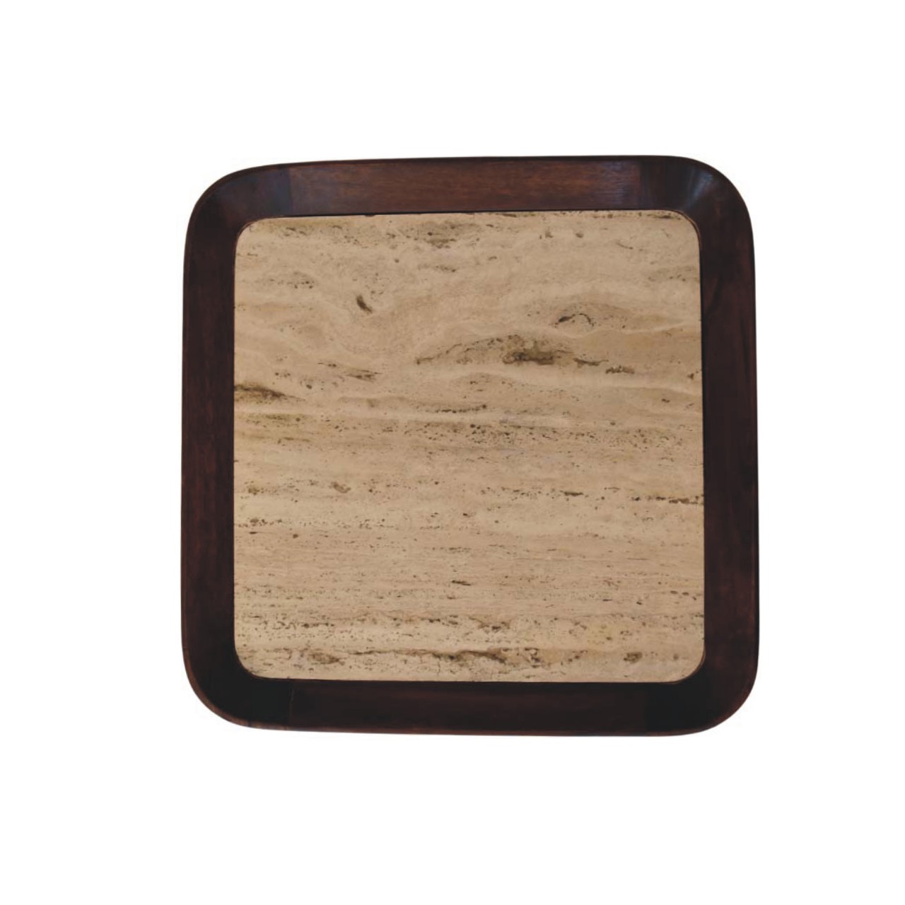 Travertine Top Tray Coffee Table - Image 9