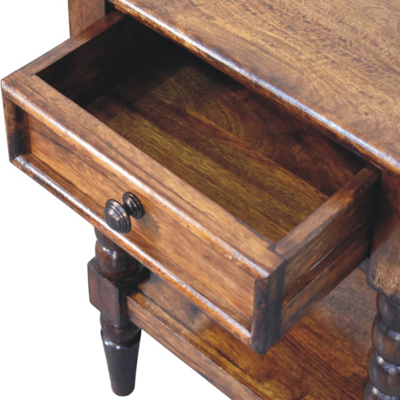 Spindle One Drawer Side Table - Image 6