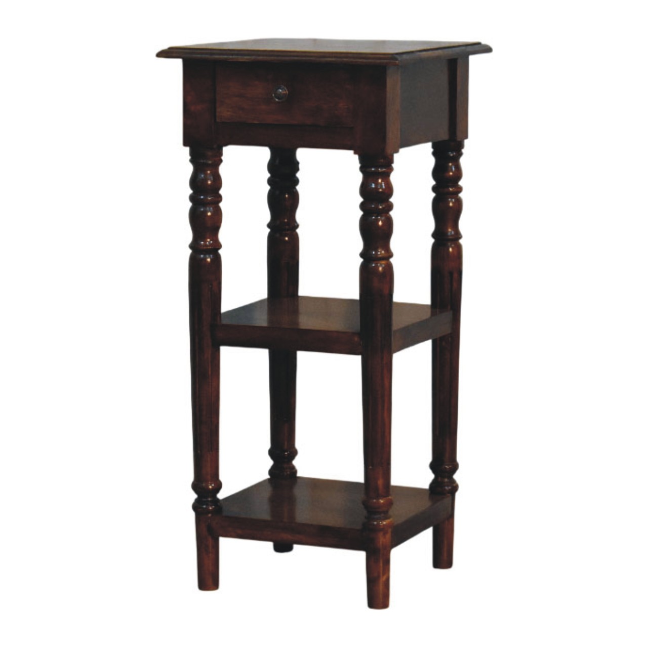 Tall Turned Leg Side Table - Image 2