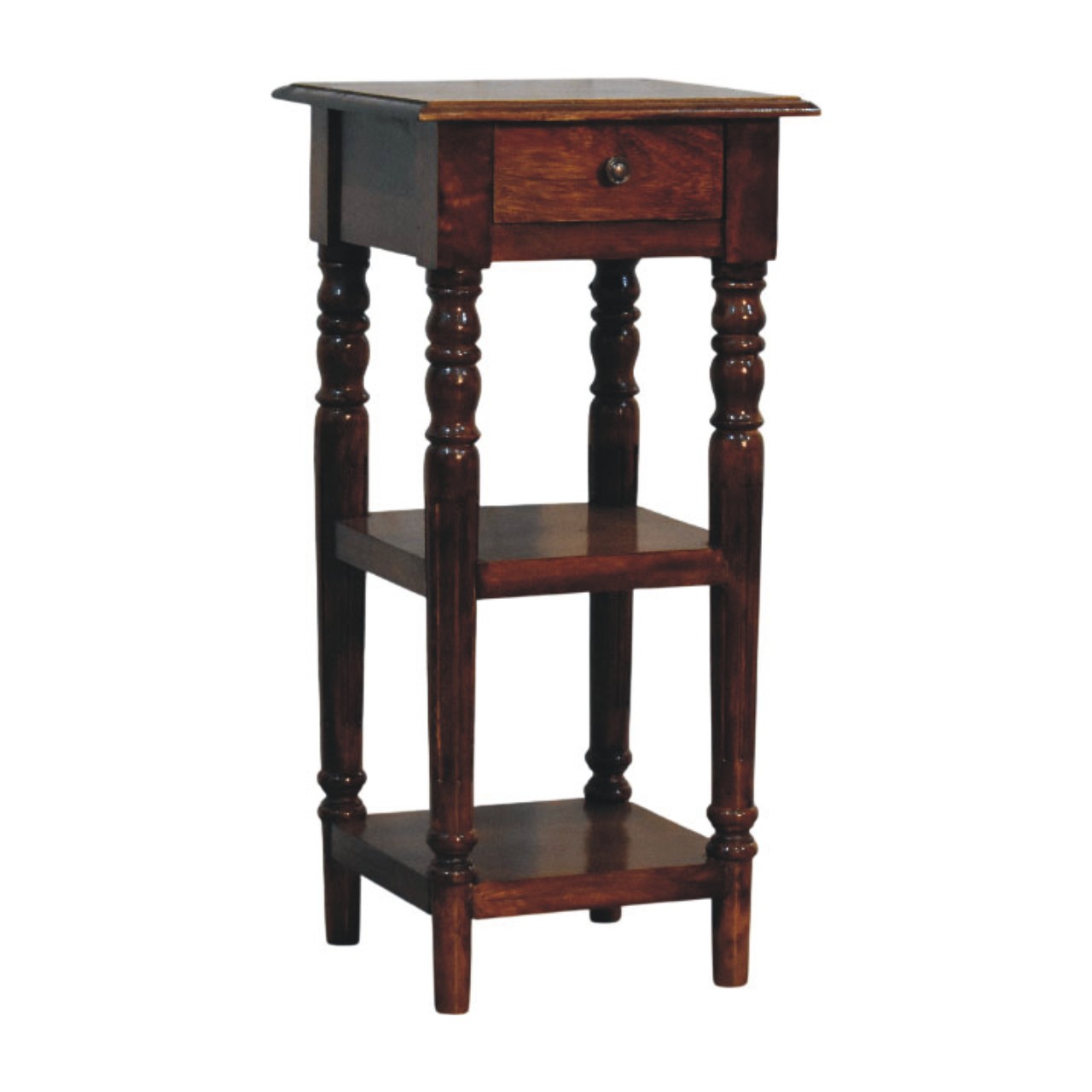 Tall Turned Leg Side Table - Image 3