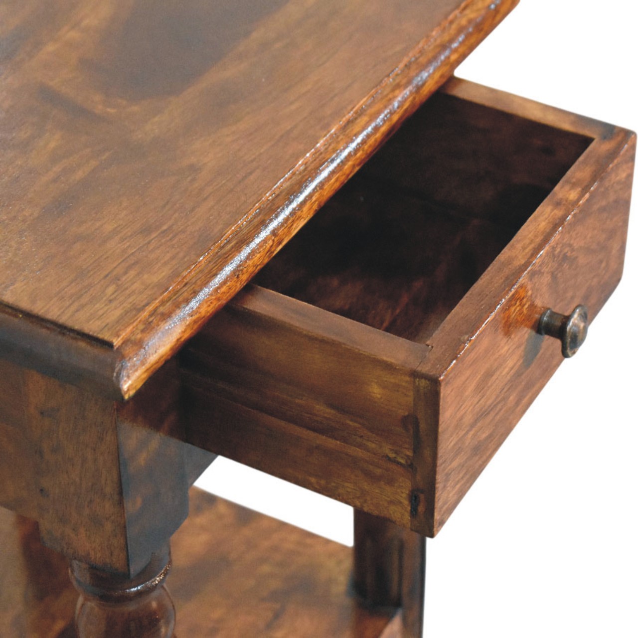 Tall Turned Leg Side Table - Image 6