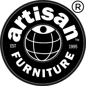 Artisan Furniture logo with globe design
