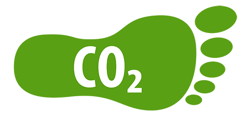 CO2 on green background