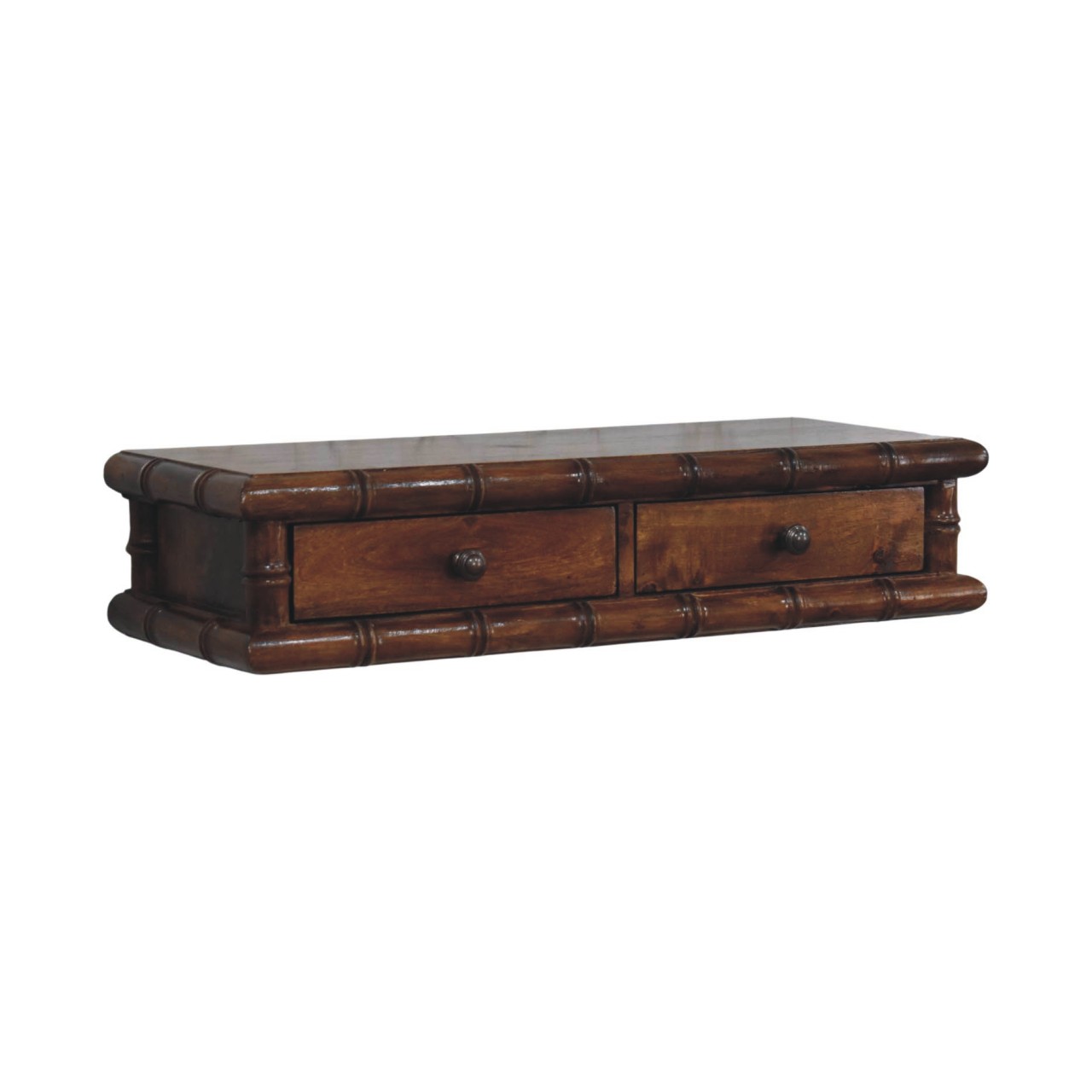 Bamboo Two Drawer Console Table - Image 2