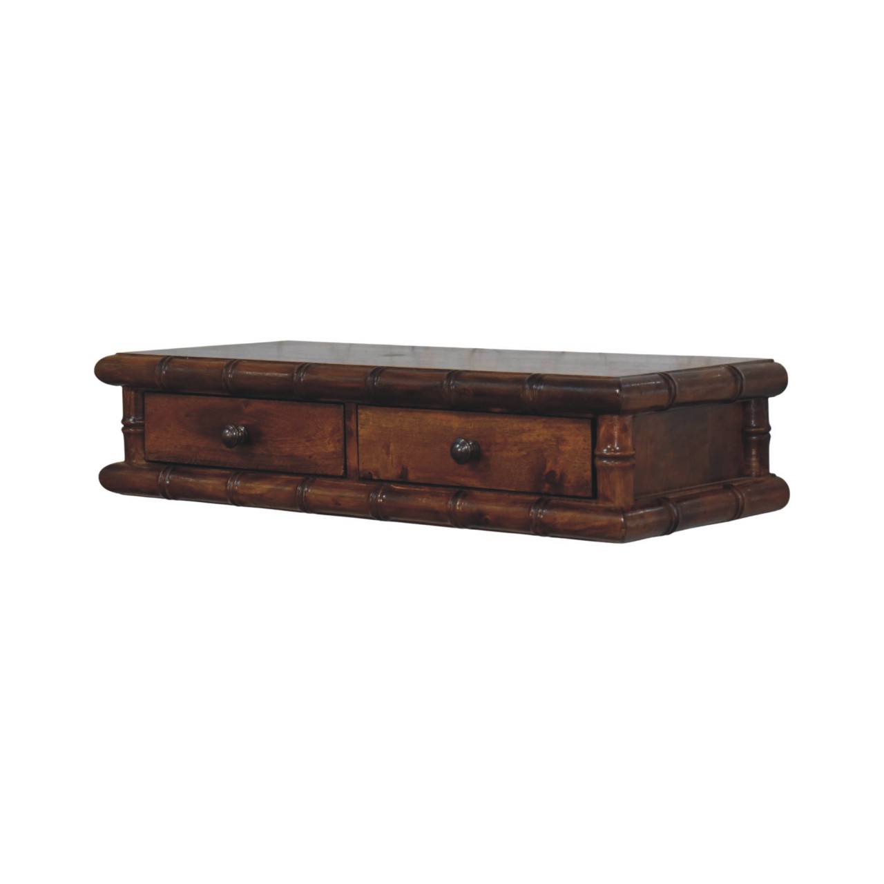 Bamboo Two Drawer Console Table - Image 3