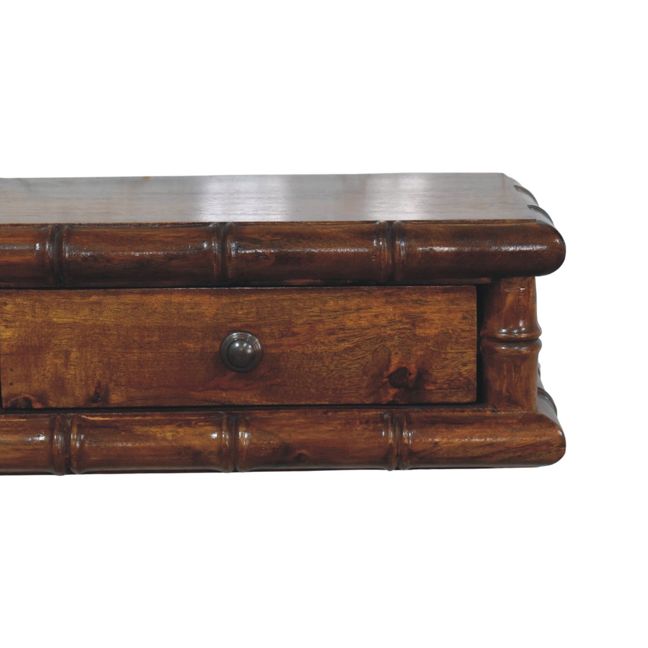Bamboo Two Drawer Console Table - Image 4