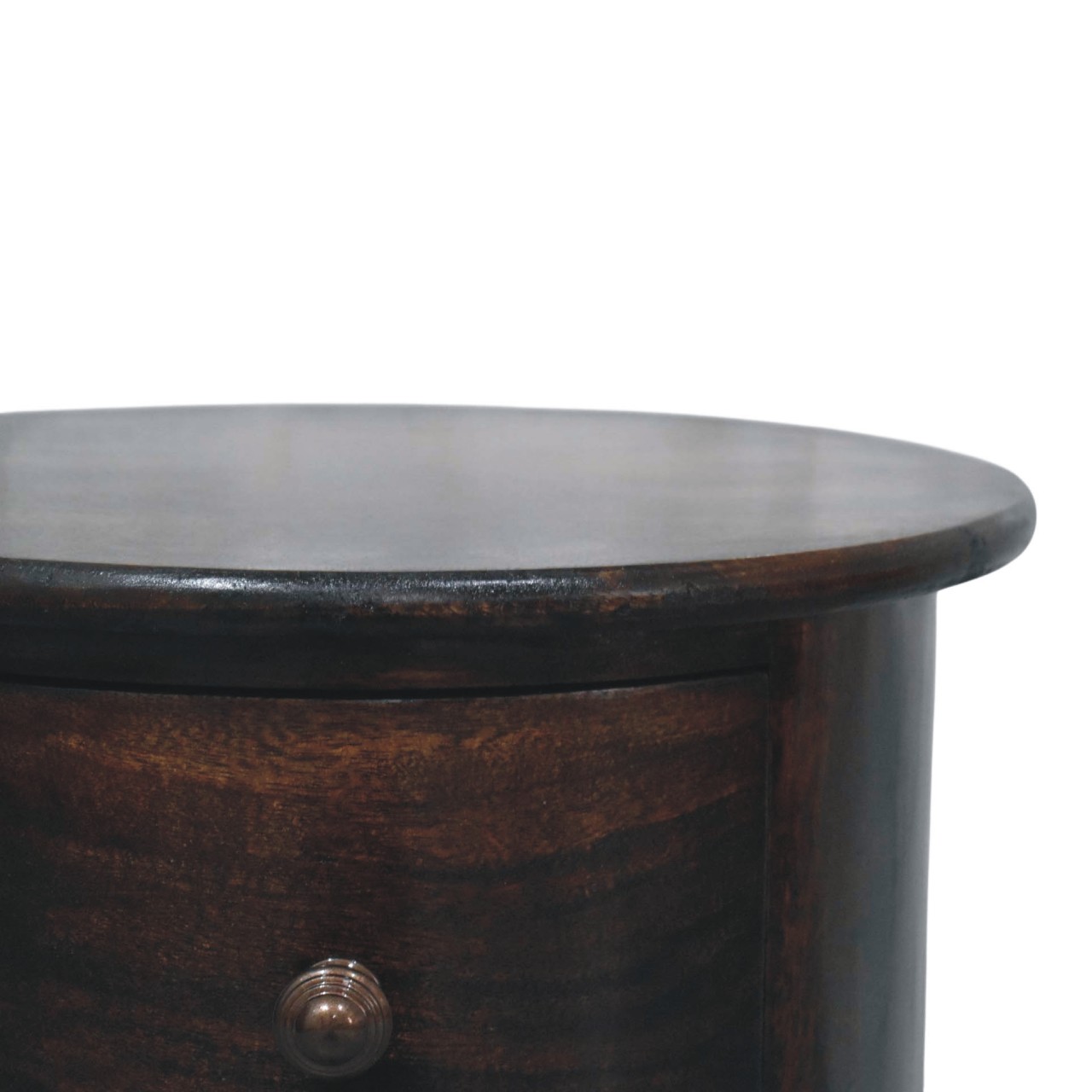 California Walnut Drum 3 Drawer Chest - Image 4