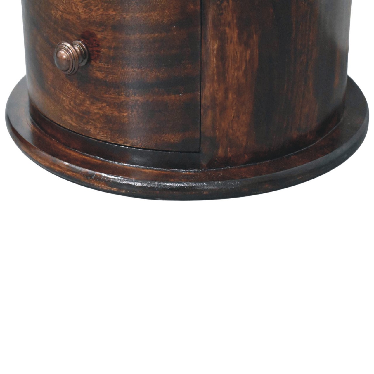 California Walnut Drum 3 Drawer Chest - Image 7