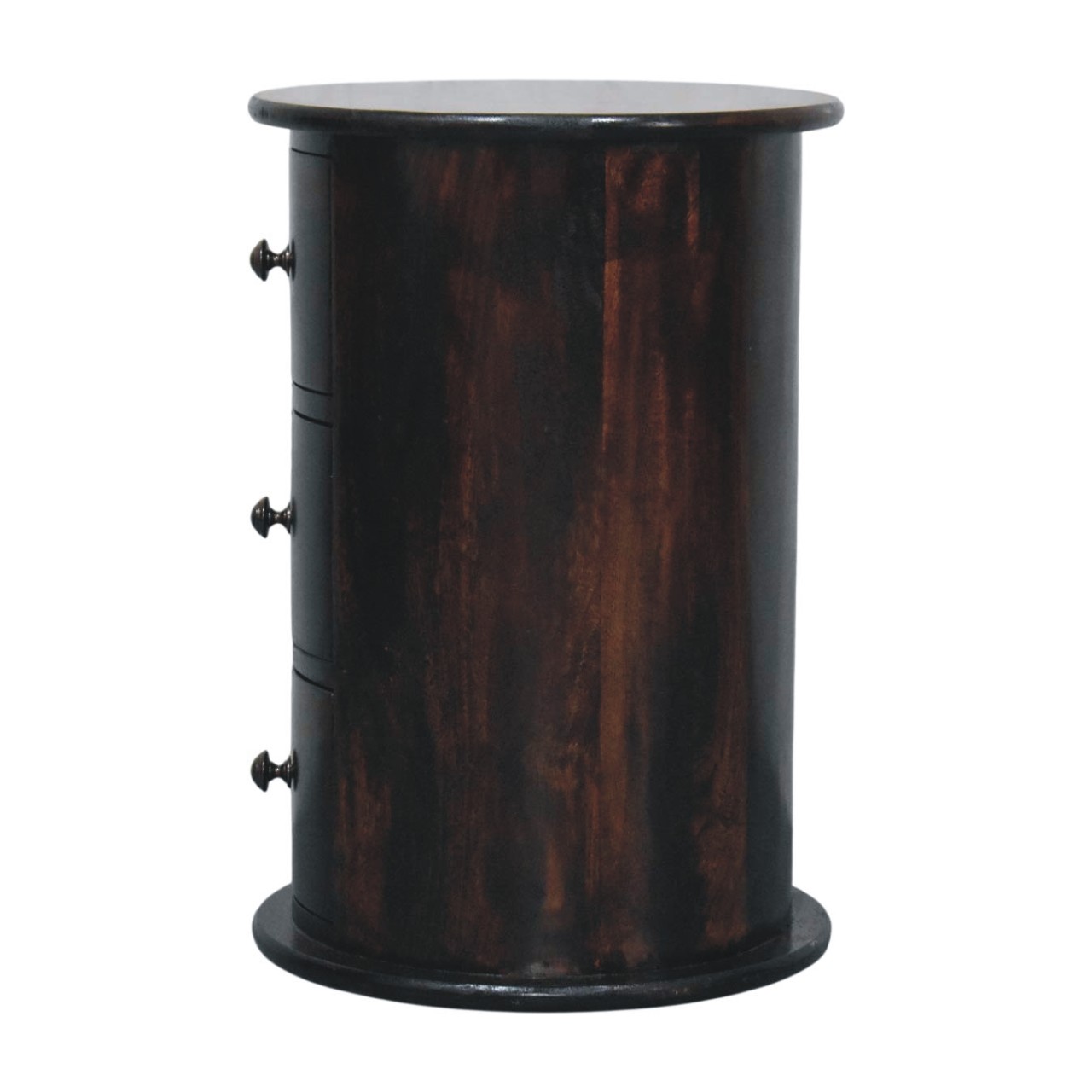 California Walnut Drum 3 Drawer Chest - Image 8