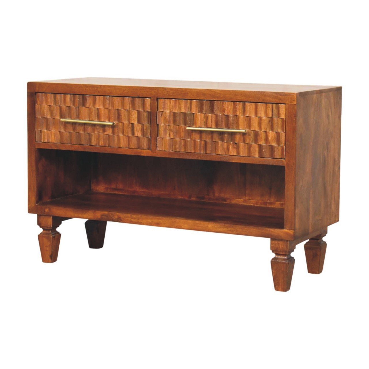 Cadiz Carved Shoe Bench - Image 2