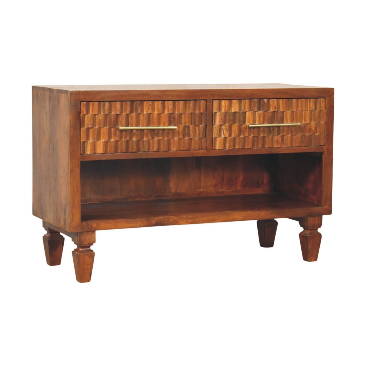 Cadiz Carved Shoe Bench - Image 3
