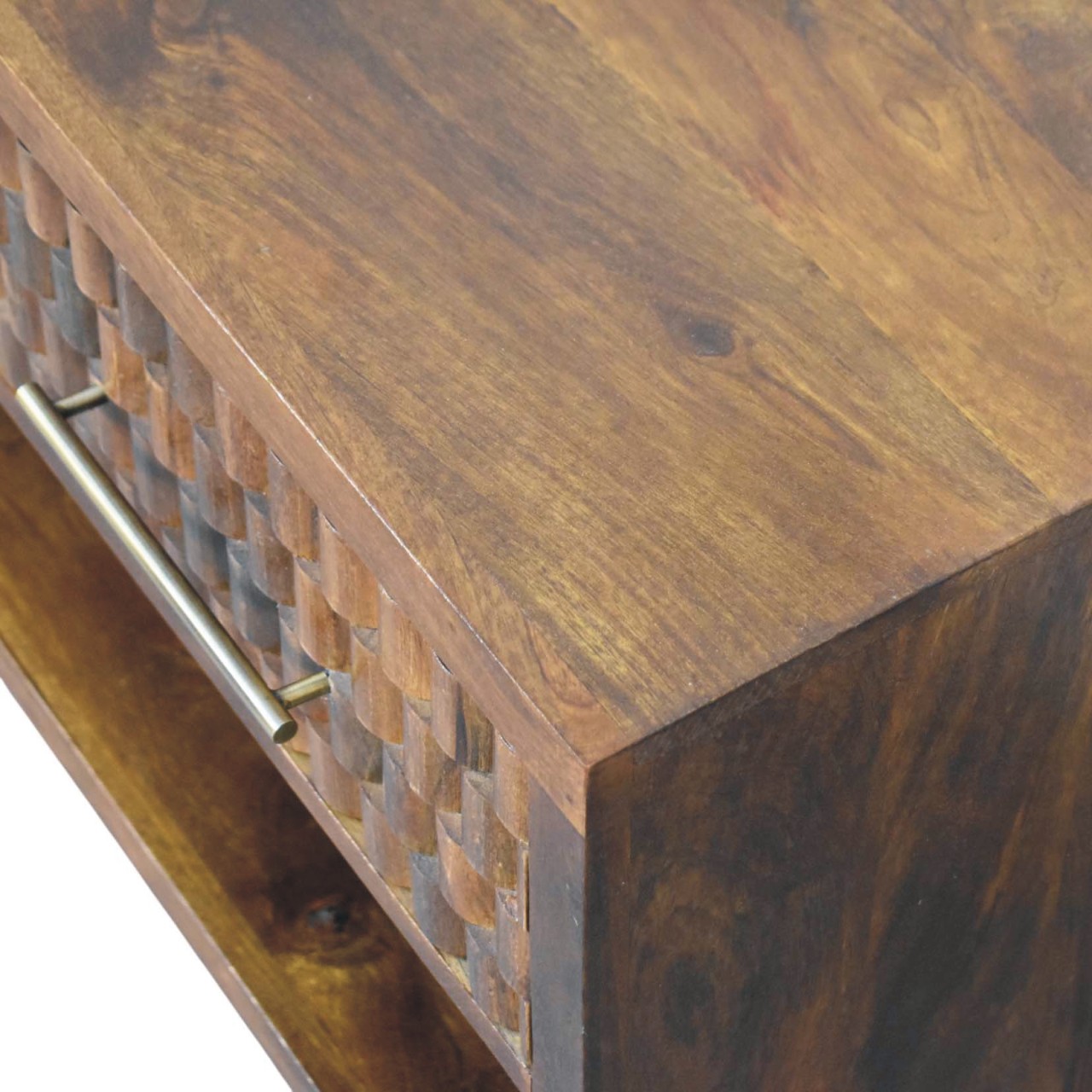 Cadiz Carved Shoe Bench - Image 5