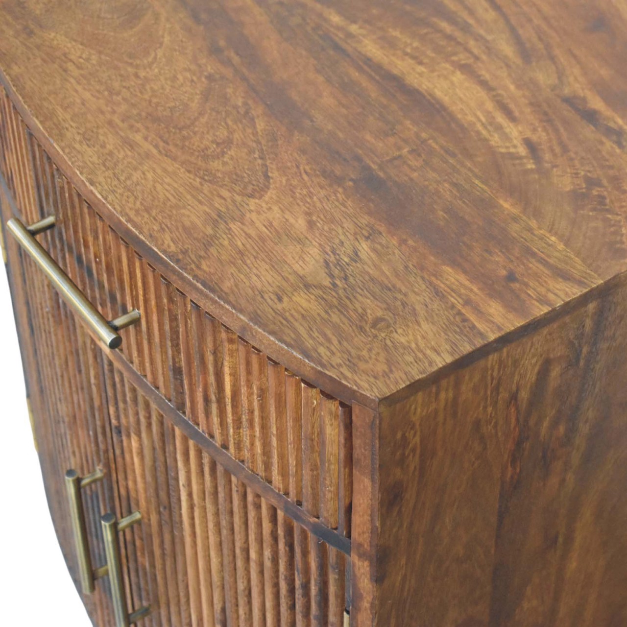 Milan Fluted Bedside Cabinet - Image 5