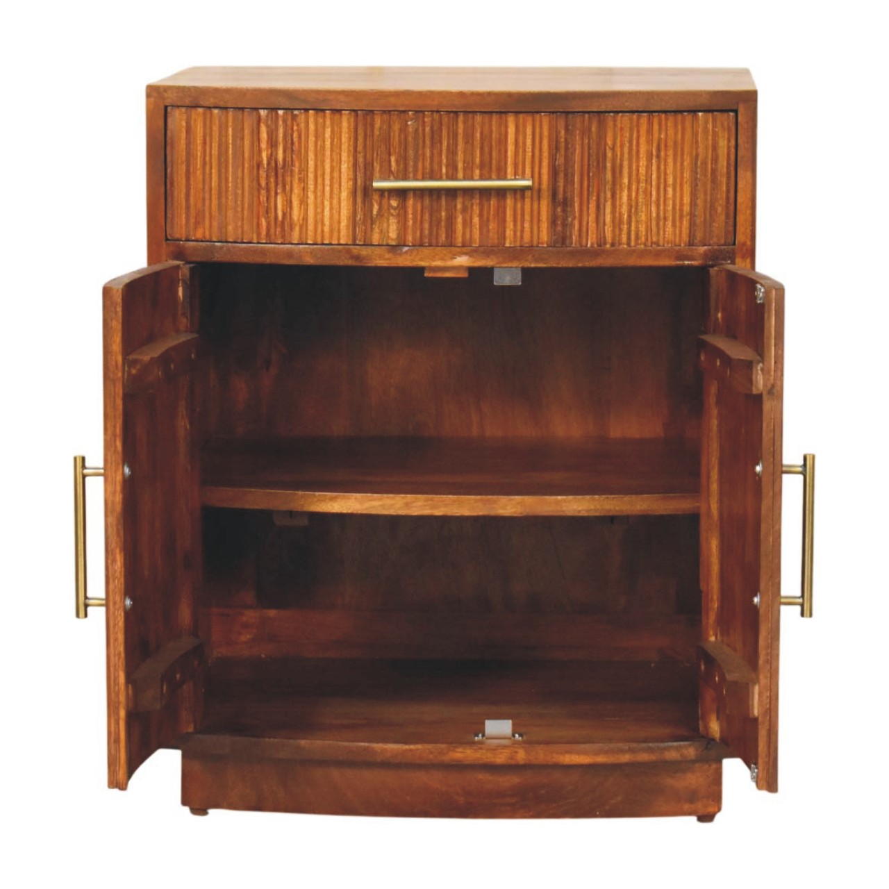 Milan Fluted Bedside Cabinet - Image 9