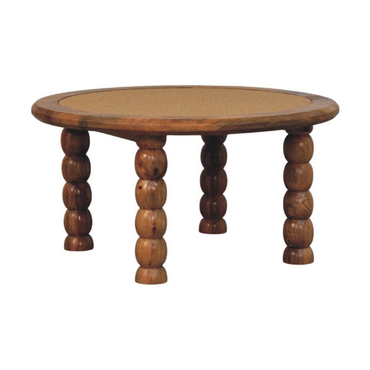 Spindle Rattan Coffee Table - Image 2