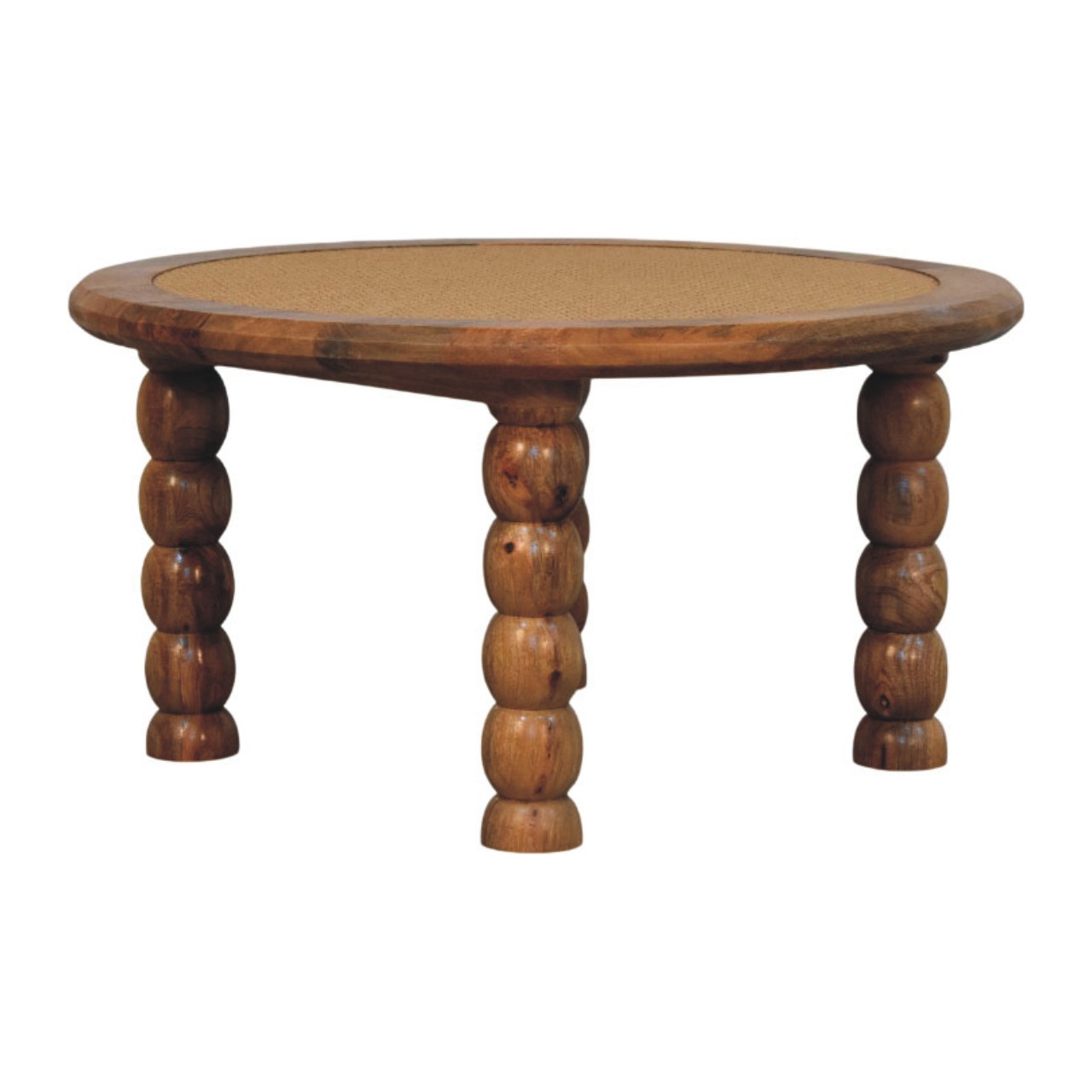 Spindle Rattan Coffee Table - Image 3